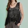 Maxza Crochet Lace Bustier Flare Knit Vest Zd08qk008on