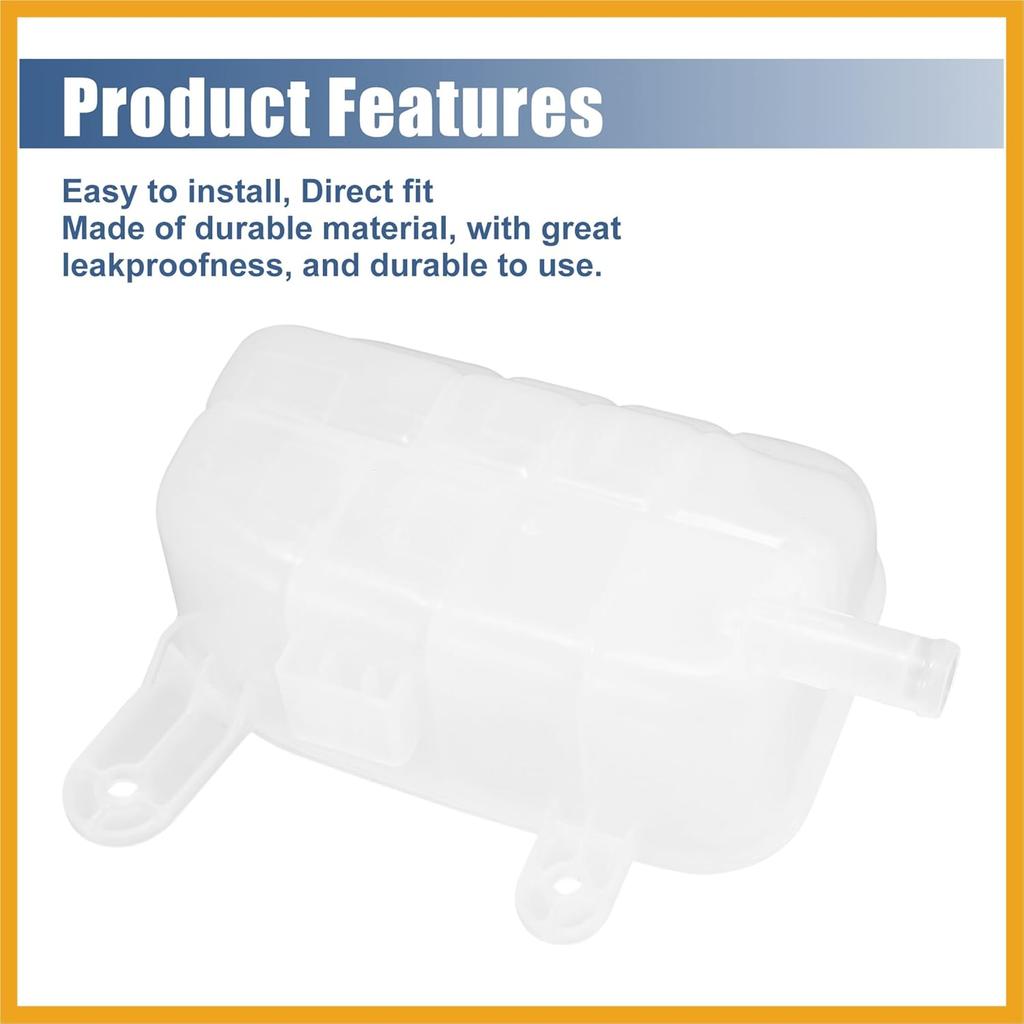 1 Set Coolant Radiator Reservoir Tank 95269001 Coolant Overflow Bottle with Cap for Buick for Chevrolet Replacement