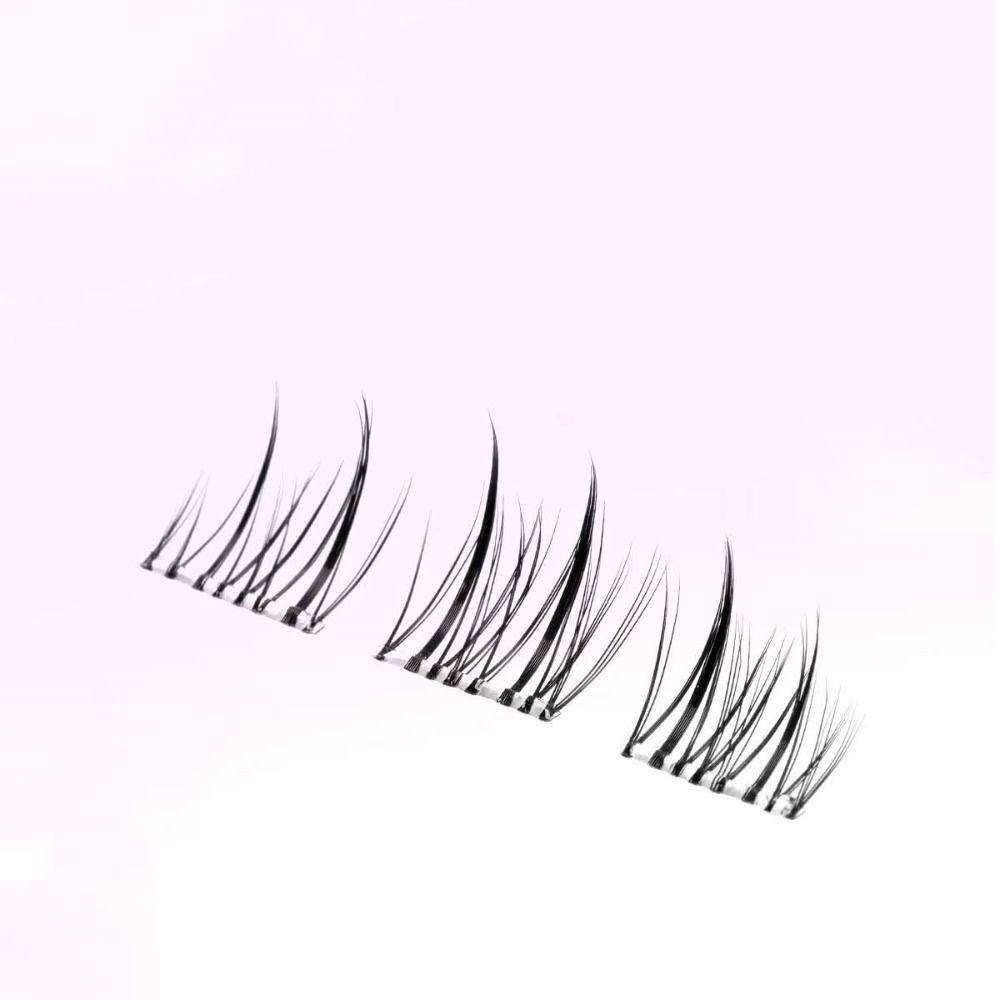 Sweet Adhesive False Eyelashes DIY Glue Free Fake Lashes Self-adhesive Lash Clusters  Women/Girls