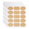 120PCS Kraft Label Sticker with Fancy Shape Storage Box Labels for Homemade Items Essential Oil Bottles and Jars