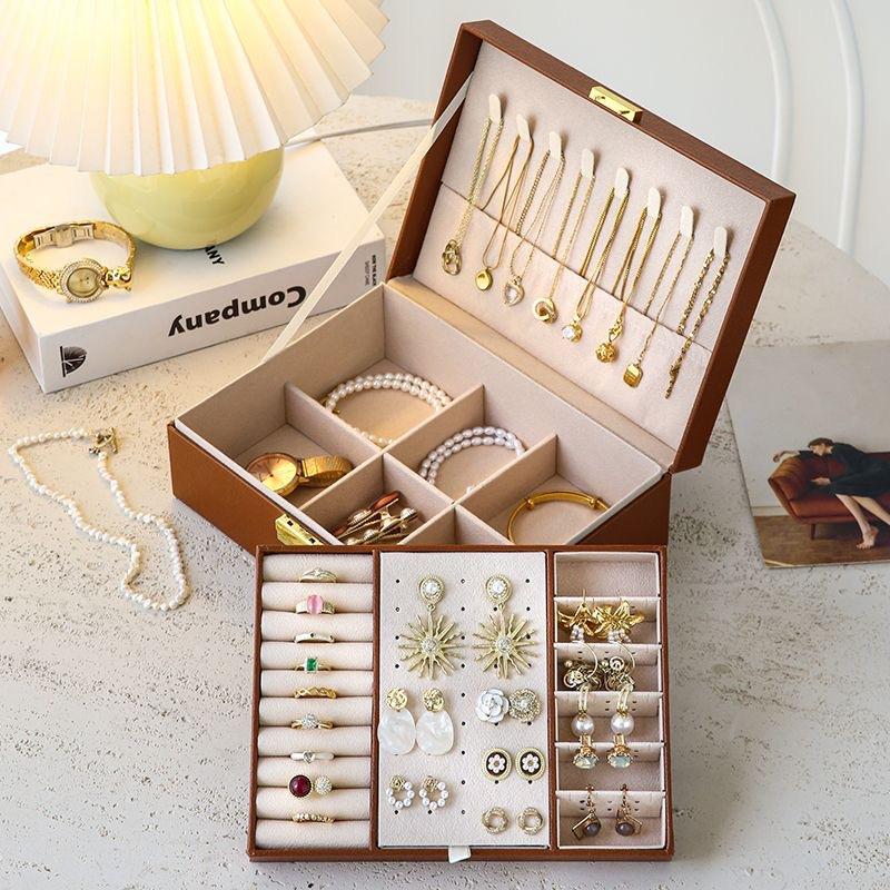 Jewelry Storage Box Necklace Ring Earrings Bracelet Jewelry Storage Box Earrings Stud Earrings Jewelry Box
