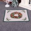Christmas Decorations Rubber Knit Floor Mat Foot Mat Christmas Door Mat