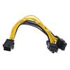 10x PCI Express 6 pin female to Dual 8pin male PCIE GPU Card Power Cable Adapter