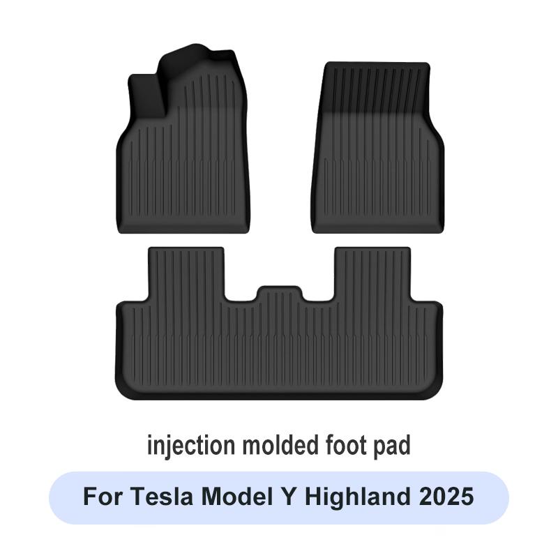 For Tesla New Model Y Juniper Premium/Performance 2025+ TPE Floor Mats Luggage Mat Wear-resistant Foot Pads ModelY Trunk Mats