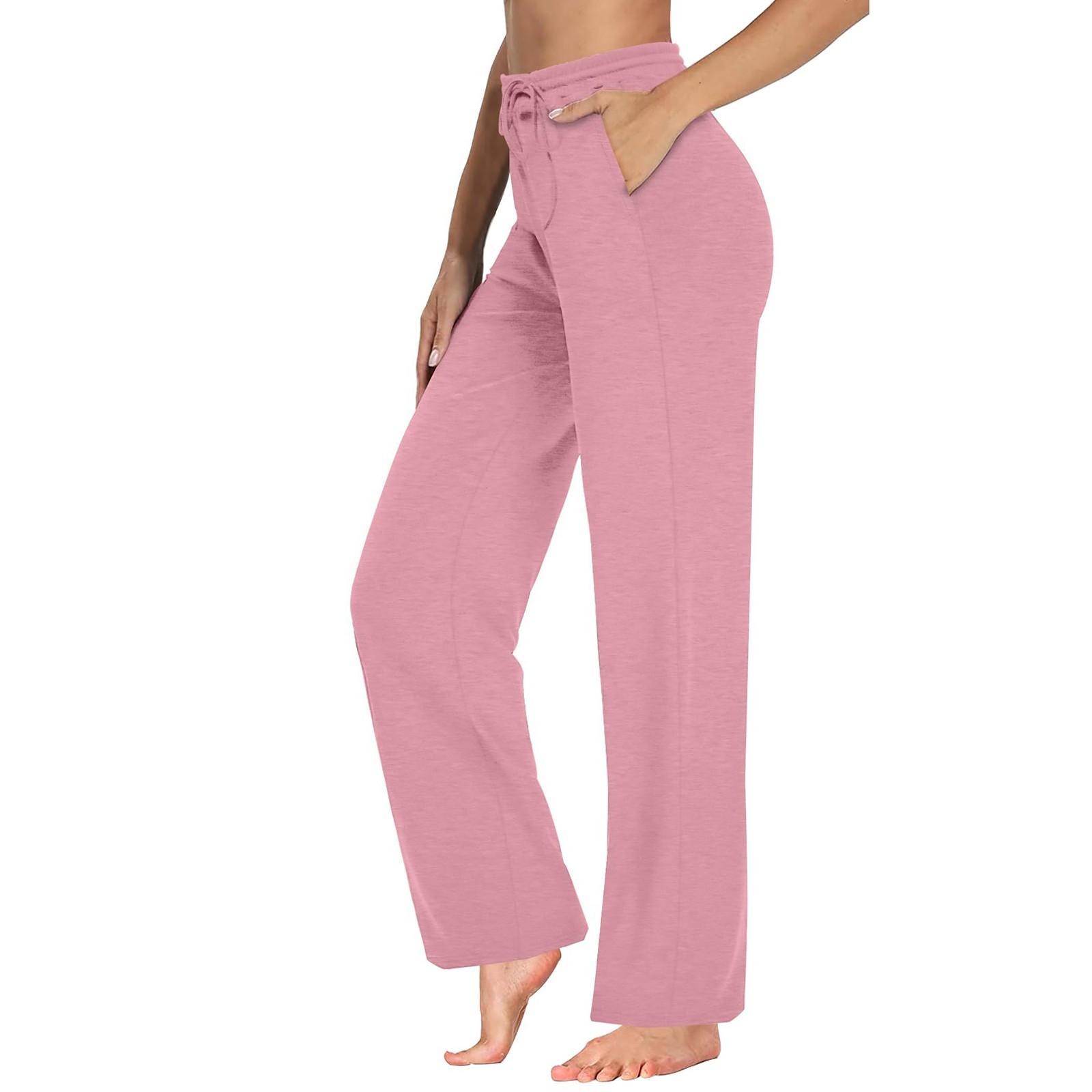 

Женские зимние спортивные штаны, однотонные повседневные брюки, женские флисовые спортивные штаны, широкие прямые брюки XS розовый