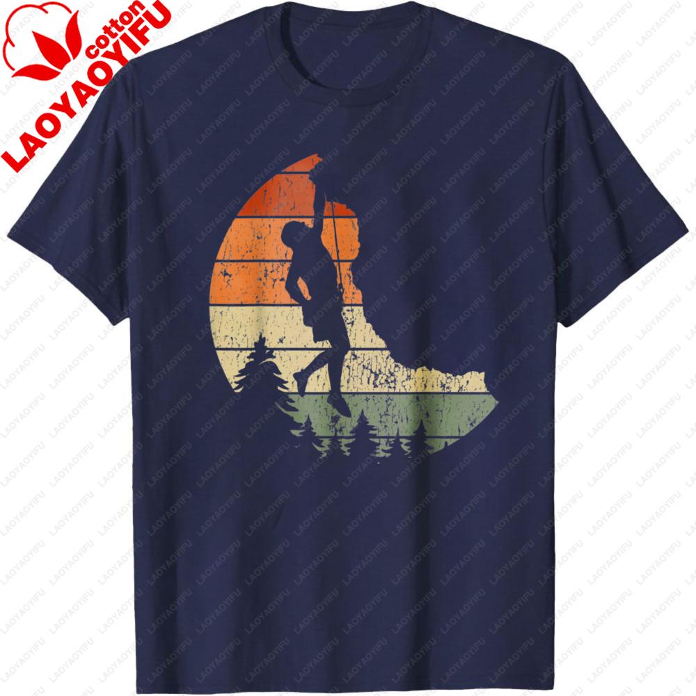 Fishing Sunset Silhouette Outdoor Adventure Summer Tops Men TShirt Casual Cotton Short Sleeve Fashion Top Gift for Men