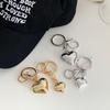 Cute Heart Gold Silver Metal Keychain Teddy Bear
