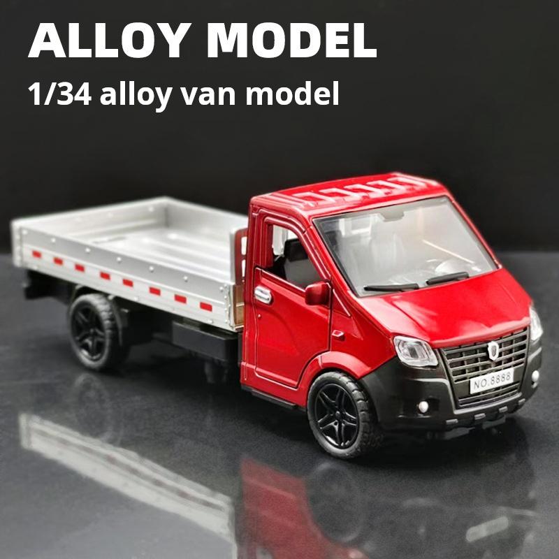 1/34 Legierung Kipper Einzelreihe LKW 3-Türer Rückzug Junge Spielzeugauto Kinder Transport LKW für Kinder Geburtstagsgeschenke