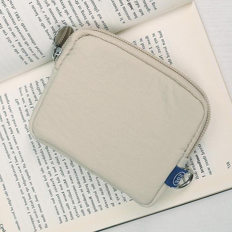 Nylon Coin Purse Zipper Multi-Purpose Small Wallet Earphone Bag