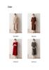Korean Style Short Sleeve Cashmere Knit Dress for Women - Slimming Long Pullover with Round Neck, Autumn/Winter
