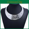 Punk Necklace Metallic With Electroplated Finish For Fashion And Jewelry Gift