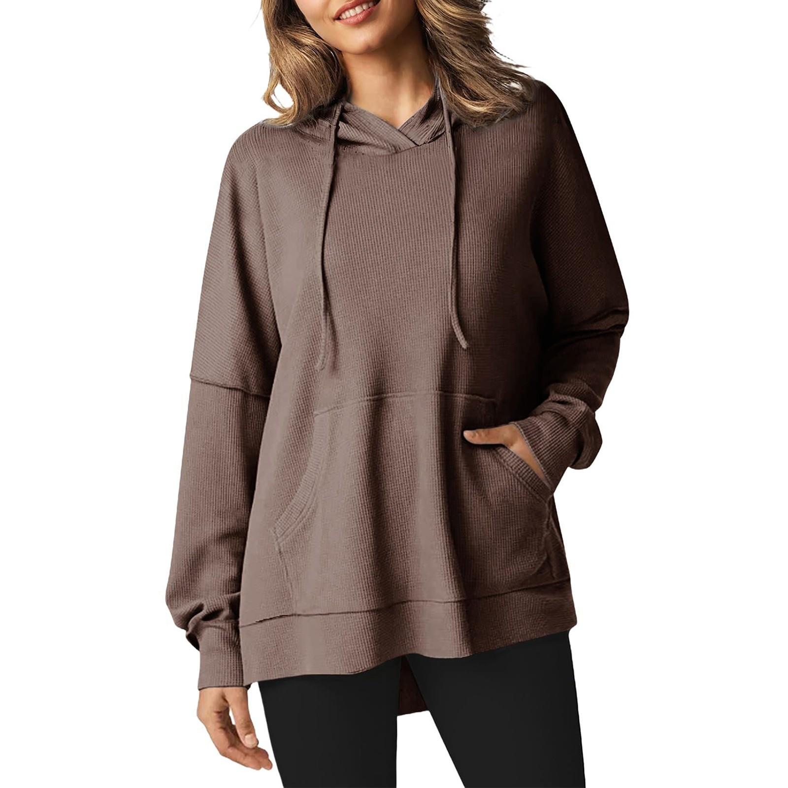 

Женские толстовки большого размера, флисовые толстовки, свитера с длинными рукавами, пуловер, осенняя одежда L