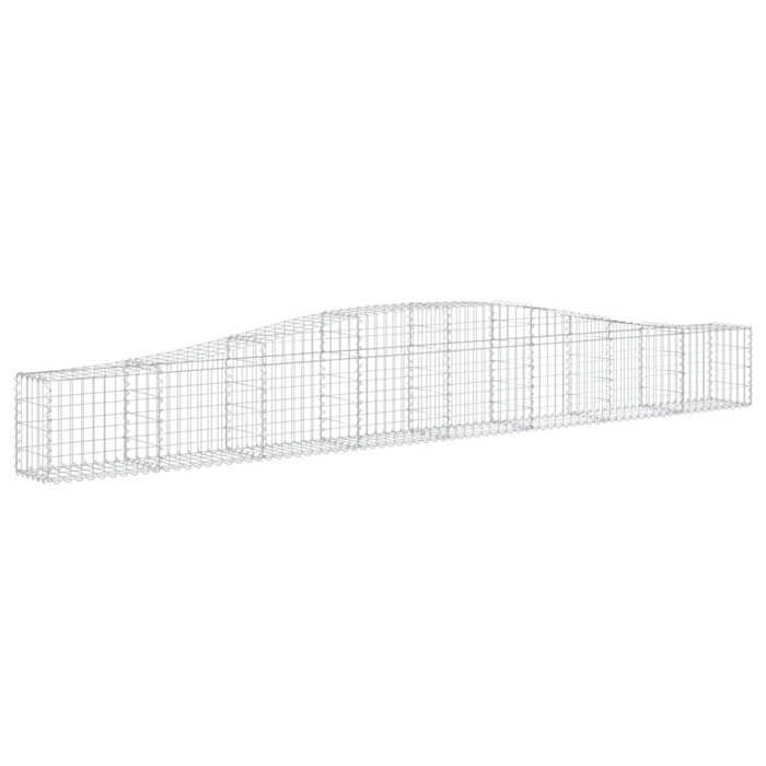 VidaXL 5x Paniers à Gabions Arqués Cages à Gabions Arquées Murs de Gabion Barrières de Jardin Terrasse Extérieur 3145790