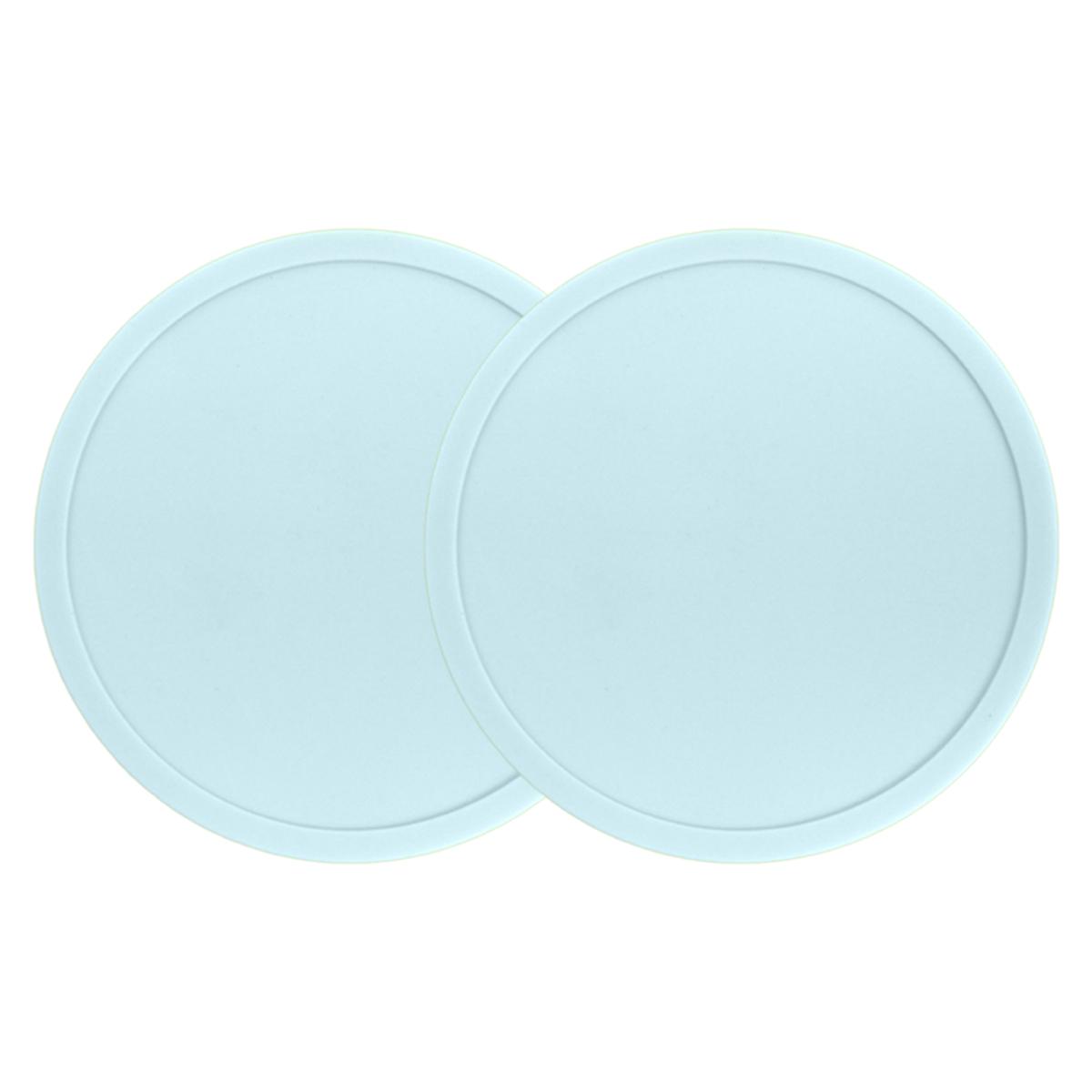 

Подстаканник Термостойкий Нескользящий Круглый с приподнятым краем Столешница с защитой от проливания Напиток Кофе Чай синий