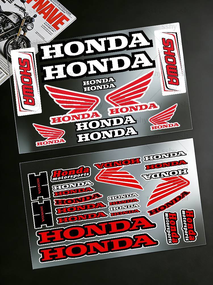 For HONDA Stickers Moto Sticker Auto Body Bumper Windows Motorcycle Laptop Walls Vinyl Decal Car Tuning Accessories4RE