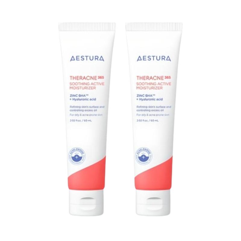 AESTURA Theracne 365 Soothing Active Moisturizer 60ml – Oil Moisture Balance Cream for Oily Acne-Prone Skin