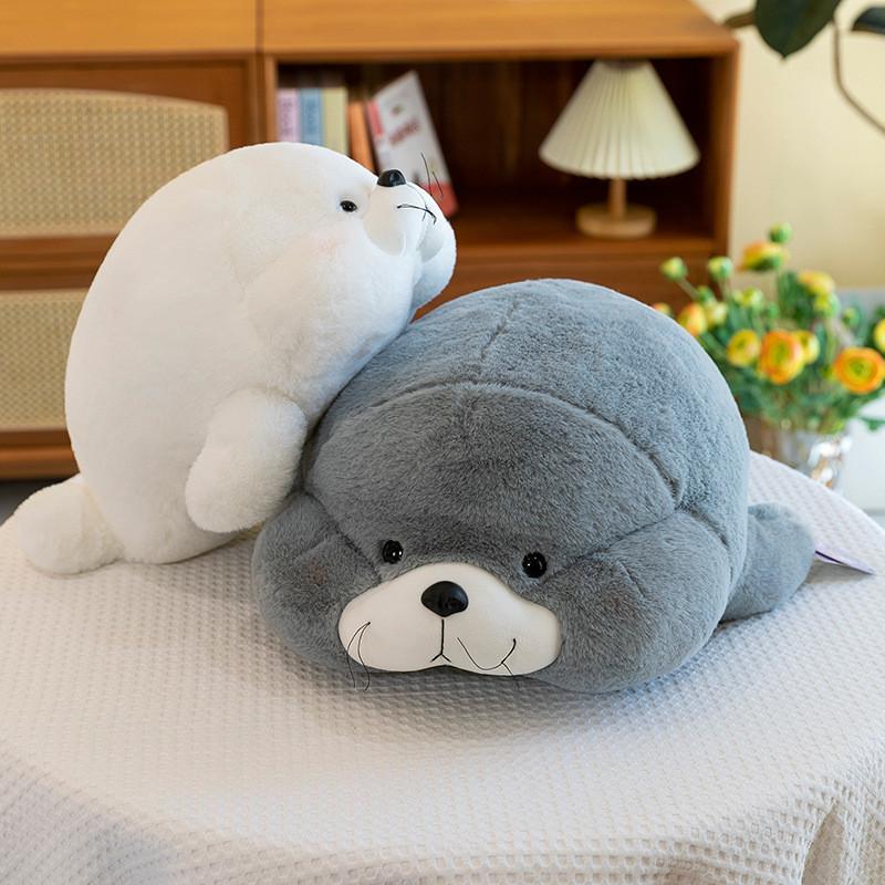 Adorable Large Sea Lion Plush Toy Soft Stuffed Animal Pillow For Cozy Comfort
