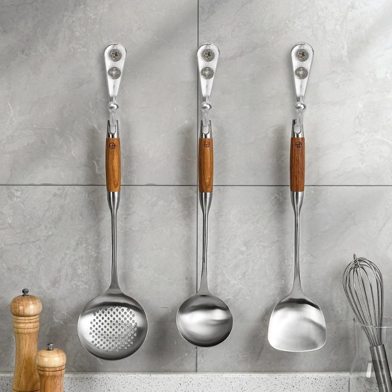 10/1pcs Clothes Hook Door Wall Hook Hanger Stainless Steel Towel Hook For Bathroom Clothes Coat Holder Bedroom Rack Organizer