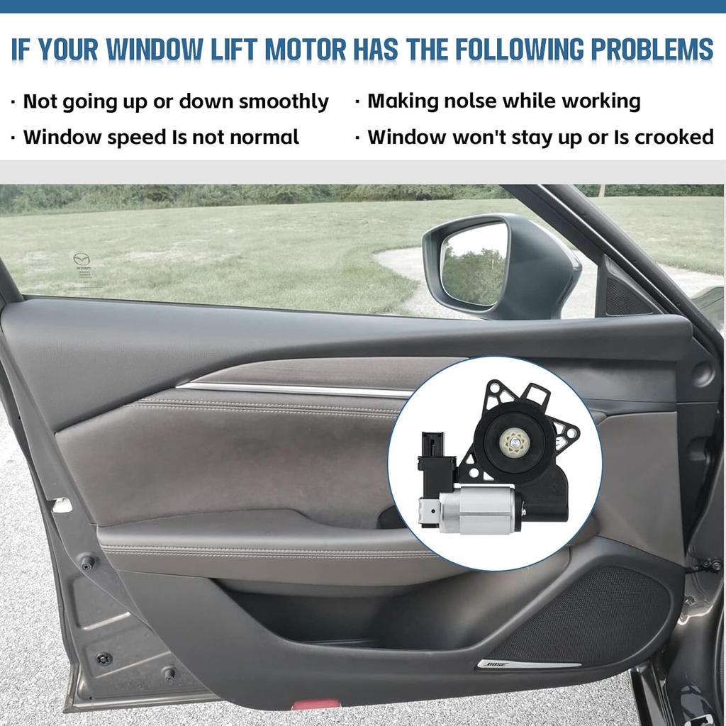 742-801 Power Window Lift Motor Compatible with Mazda 3, Mazda 5, Mazda 6, Mazda CX-7, Mazda CX-9, Mazda RX-8, Replace# GJ6A5958XF, GJ6A5958XE,