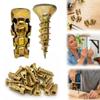 Short Expansion Screw and Anchor Set for Stone Tile Cabinet Partition Hinge Installation and Cabinet Door Repair Sliding Screw Fixing