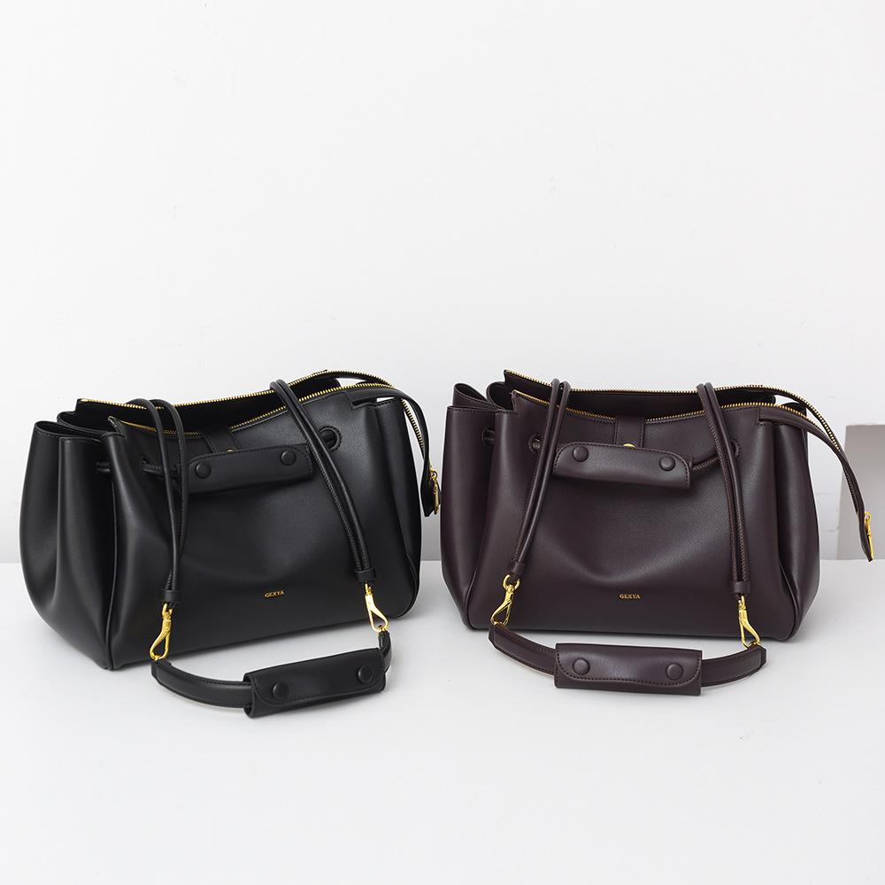 Single Shoulder Bag, High-end Soft Leather Women's Tote Bag, Large Capacity Bag, Versatile Commuter Crossbody Bag, Women's Bag