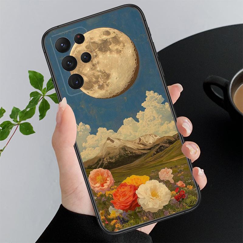 Clound Moon Star Night Phone Case For Samsung A55 A16 A56 A36 A35 A15 A53 A54 A33 A34 A25 A05S A52 A52S A14 A24 A26 A71