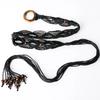 Beads Decors Bohemian Style Waist Belt Women Elastic Belt Ethnic Style Braided Belt Thin Waistband Colorful Exquisite Waist Rope