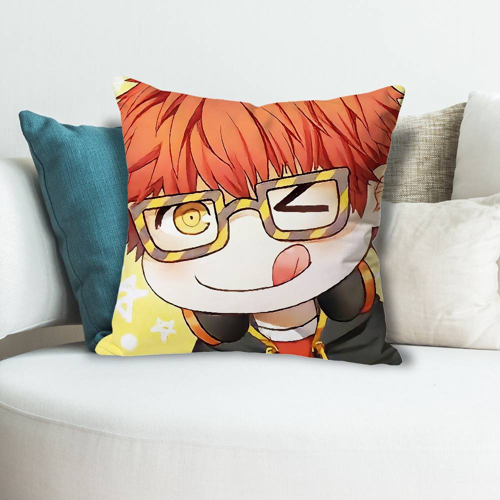 Game MMystic Messenger 707 Pillow Cases for Bedroom Living Room Sofa Home Decor Polyester Cushion Cover with Zipper
