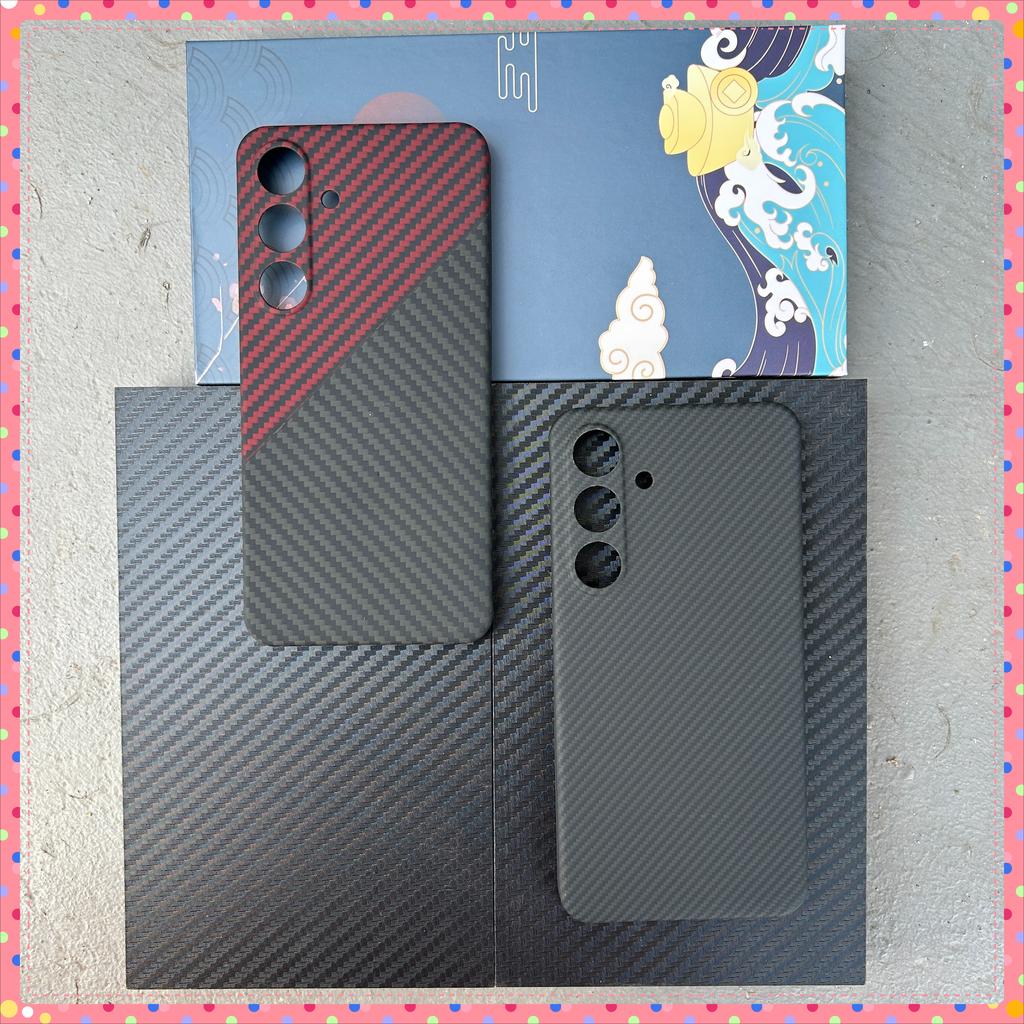 For Magnetic Magsafe Fiber Phone Case for Samsung Galaxy S24 S24 Plus Case Real Carbon Fiber Cover for Galaxy S24 S24+ Case