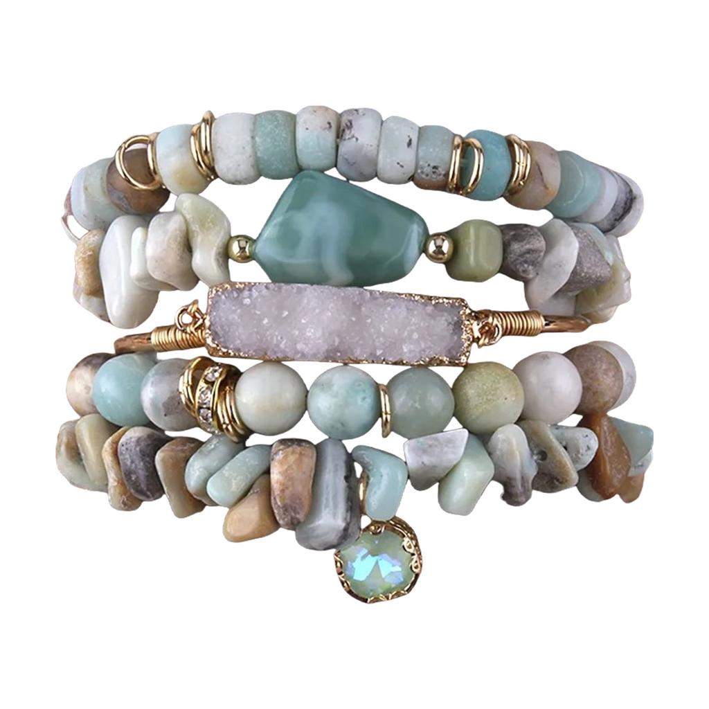 Natural Stone Bracelet Adjustable Bracelet Beads Bracelet Enhancing Peace and Self Discipline for Sophisticated Outfit