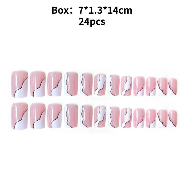 

Носите накладные ногти ручной работы, модные, повседневные, простые, изысканные, классического стиля.