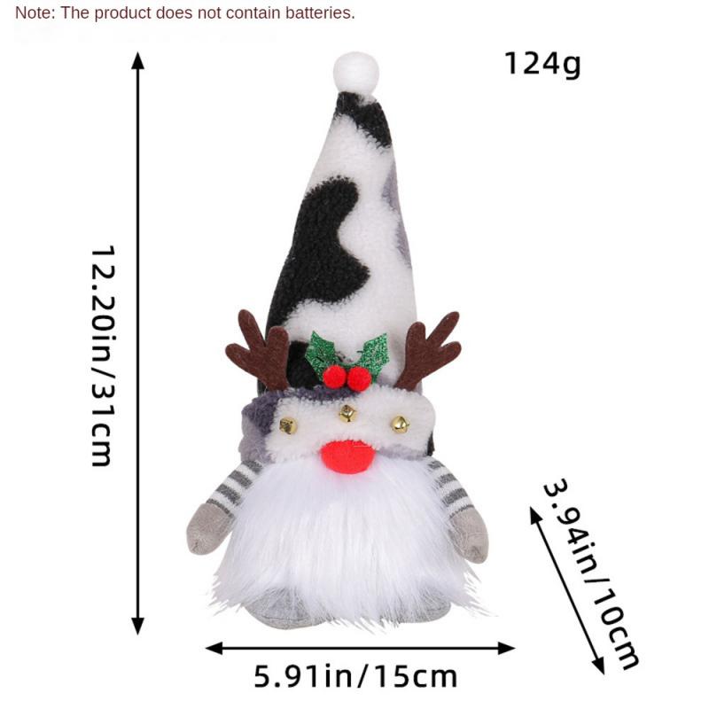 2024 Christmas Doll Elf Knitted Gnome With Led Night Light Christmas Decorations For Home Xmas Navidad New Year 2025 Gift