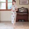 National style new Chinese daily Suzhou sleeveless long cheongsam improved young 1011 new women's high sense summer
