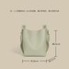 2025 NewBucket Bag Niche Design Large Capacity Tote Bag Versatile Single Shoulder Leather Messenger Women's Bag
