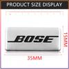 BOSE Letter Logo Badge aluminum 3D car audio stickers For bmw Dacia Alfa Romeo Lada Skoda Hyundai Infiniti Volvo Jaguar