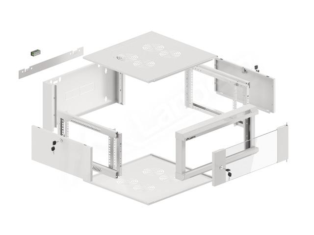 Lanberg WFFA-5604-10S rack cabinet 4U Wall mounted rack Grey