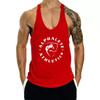 Men's Fitness Tank Top for Muscle Training, Loose Fit, Racerback, Sports Running, Cotton Sleeves, Trendy Style