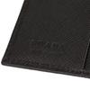 Portofel bifold din piele embosată 2MO004 QHH F0002 SAFFIANO TRIANG Negru [Prada] [Prada] Bărbați [Articol]