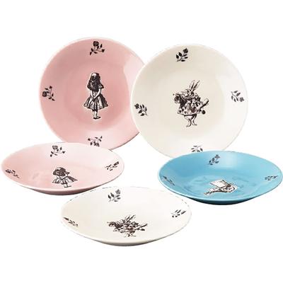 Yamakasyoten Macmillan Alice auf dem Teller Set von 5 Alice Farbe Geschirr Haushaltswaren Hergestellt in Japan (Alice im Wunderland) 13.5cm alc20-57