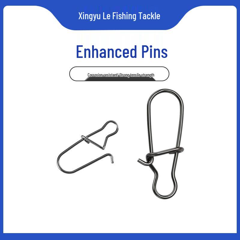 In-Stock White Fishing Tackle: Enhanced Pin Lure Rod Connector with Strong Stainless Steel Buckle 0#
