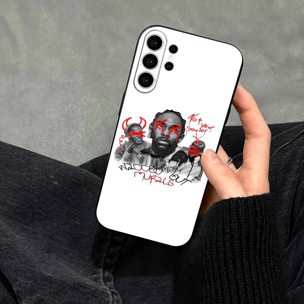 Rapper Kendrick Lamar Handyhülle Für Samsung S25,S24,S21,S22,S23,S30,Ultra,S20,Plus,Fe,Note,10,9,5G Schwarze Abdeckung