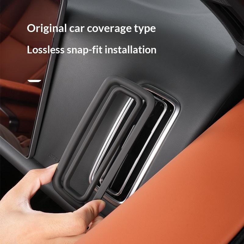 For Li Xiang L6/L7/L8/L9 Car Air Outlet Protective Cover Center Console Ac Vent Anti Glare Decorative Frame Interior