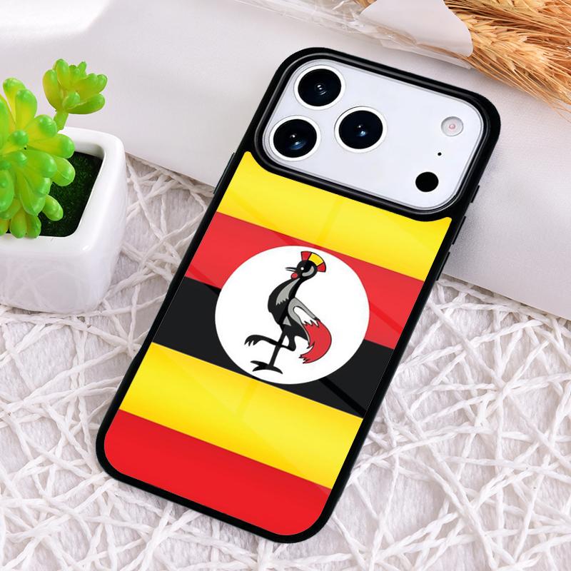 Uganda Flag Shockproof Phone Case for iPhone 17 Air 16e 15 11 12 14 13 Pro Max Cover Coque