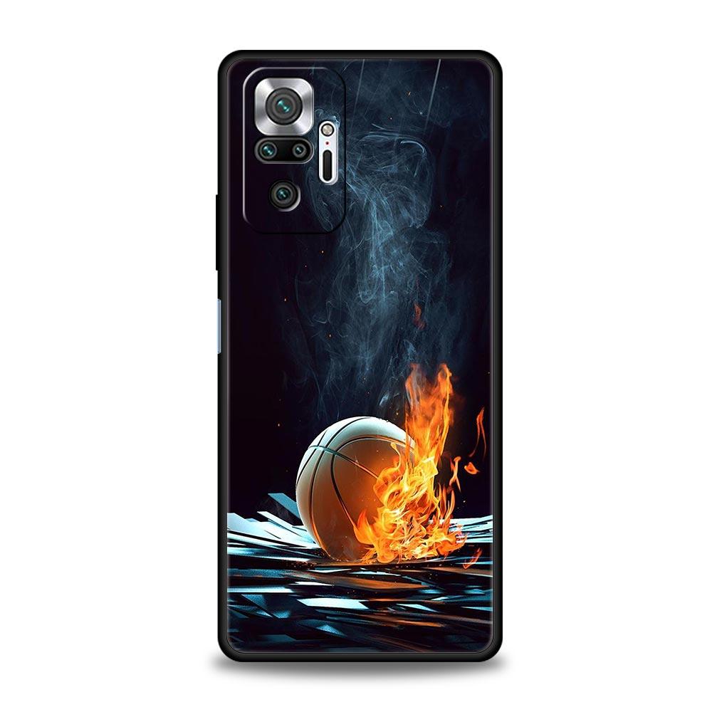 Basketball Basket Number Phone Case For Xiaomi Redmi Note 12 11 10 Pro Plus 10S 9S 9 9T 8T 9C 9A 8 7 K40 Gaming Soft Cover