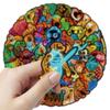 10/30/52pcs Neon Italian Brainrot Animals Stickers Tung Tung Sahur Cartoon Decals DIY Journal Notebook Abstract Graffiti Sticker