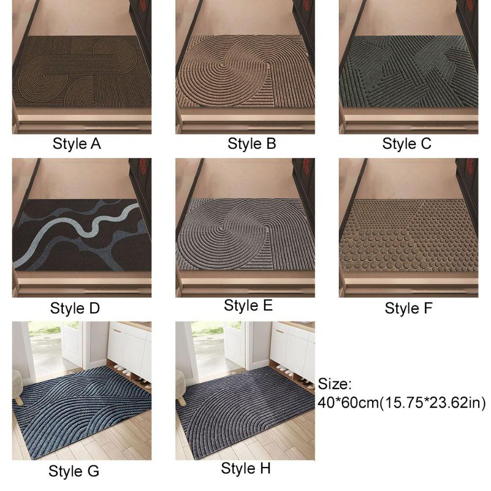 Waterproof Welcome Door Mats Geometric Wave Pattern Floor Mat Bath Mat Door Rug  Garden