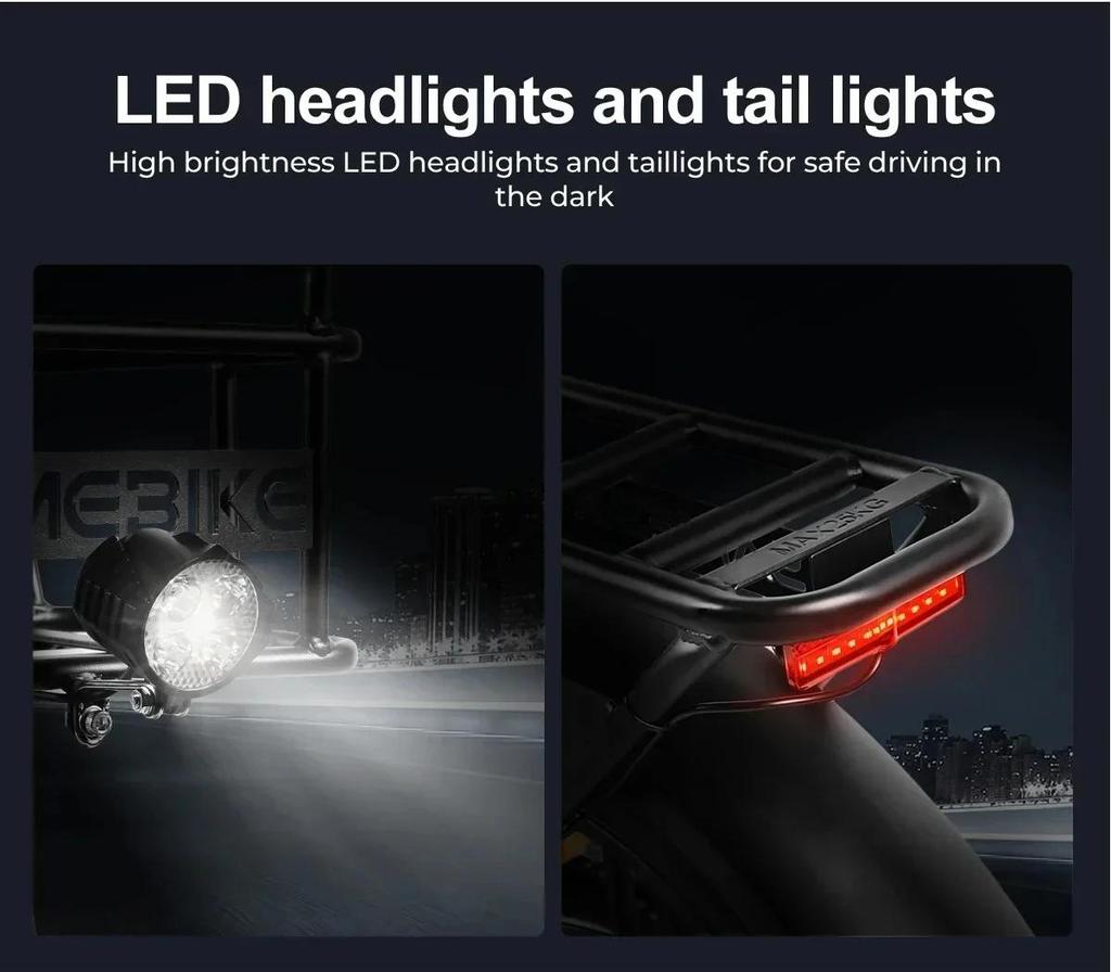 C05 Pro Fold Electric Bike 500W Motor 36V13AH City Travel Commute Electric Bicycle 20*4.0 Inch Tire USB Phone Charging E-bike