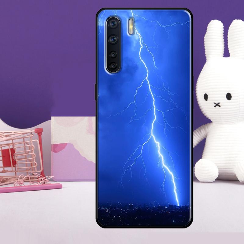 Sky Lightning Style Case For Oppo A54 A74 A94 A80 A60 A40 A18 A38 A58 A78 A98 A96 A76 A16 A15 A17 A57 A77 A5 Pro