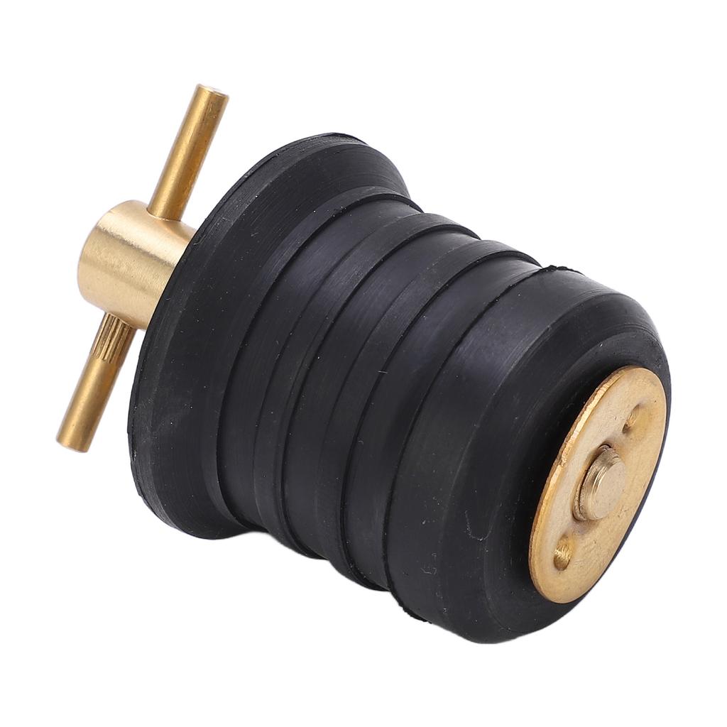 Brass T Handle Drain Plug with Rubber Sl Rust Resistance Marine Boat Accessories