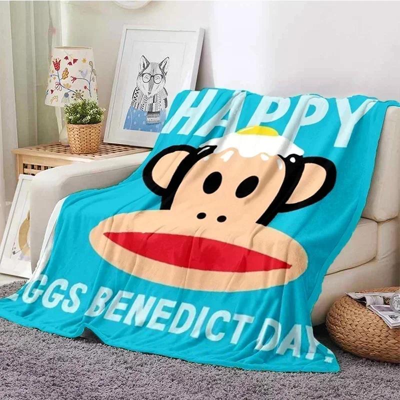 P-Paul Frank Flanell Wohnzimmer, Schlafzimmer, Schlafsofa, Picknick für Kinder, Wärme, Komfort, tragbare Decke, Geburtstagsgeschenk r2